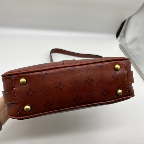 Patricia Nash Women Handbags Florentina Frame Leather Crossbody Bags Tan - Picture 11 of 16